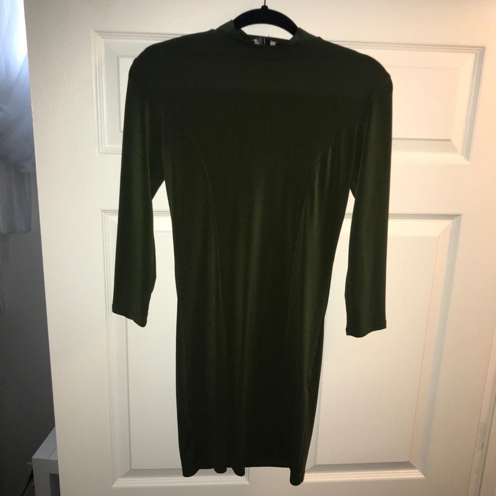 F21 Turtle neck body con dress